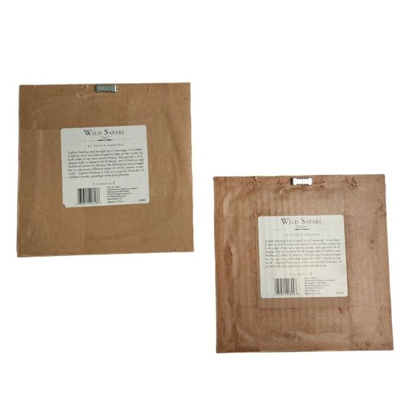 Sophie Harding Giraffe Lion Two Matted Framed Art Reprints‎ Kids Room Decor READ - Picture 6 of 12